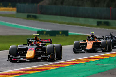Jehan Daruvala racing at Spa-Francorchamps in 2020
