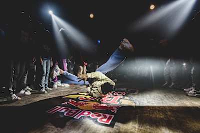 B-Boy Nebz performs at Red Bull BC One NYC Celebration in New York, USA on March 3, 2022. 