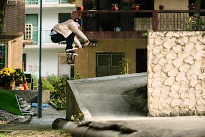 Vladik Scholz Nollie Flip in Hong Kong on March 05, 2016 
