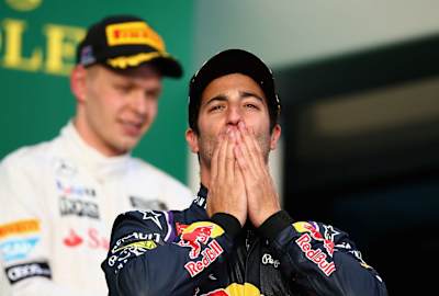 Daniel Ricciardo in the Australian Grand Prix 2014.