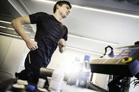 Max Verstappen es un asiduo a la cinta de correr