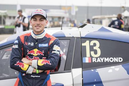 Cyril Raymond with his title-winning RX2 machine