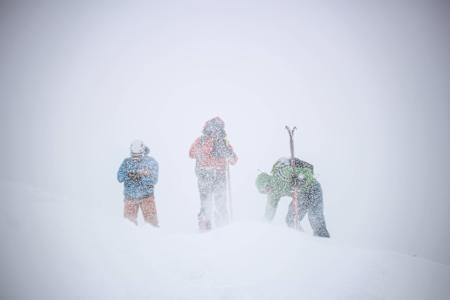 Athletes at Red Bull Der Lange Weg between Gabi (Simplonpass) to Saas Fee, Switzerland.