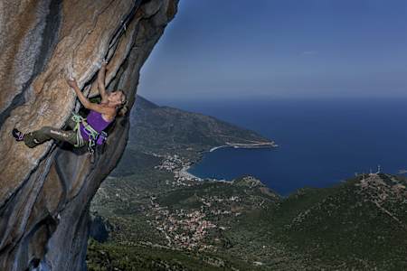 Angela Eiter performs in Kyparissi, Greece on June 14, 2015.