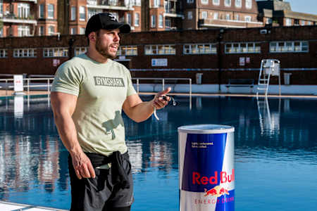 Ross Edgley during his session on cold water swimming