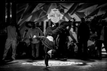 Issei performs with the Red Bull Dancers Showcase at Shirofes during the Red Bull Dance Tour Japan at the Hirosaki Park, Japan on June 30, 2019.