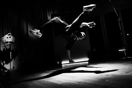 B-Boy Issei performs during the Groovement at the RedBull Music Studios in Tokyo, Japan on 20 September, 2019.