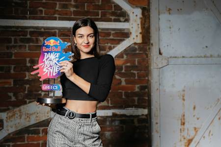 Maria Mólari poses for a portrait prior the Red Bull Dance Your Style in Thessaloniki, Greece on October 16, 2021