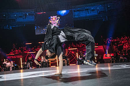 Yell of Korea competes during Red Bull BC One World Final in Gdansk, Poland on November 6, 2021