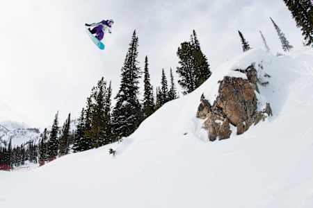 Mark McMorris competes during day 2 finals of the Natural Selection Tour at Jackson Hole Mountain Resort in Jackson, Wyoming, USA, on 9 February, 2021.