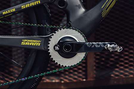 Power-Meter auf dem Scott Spark Bike.