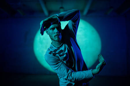 B-Boy Menno poses for a portrait during the shooting of the announcement clip of the Red Bull BC One World Final 2021 in Gdansk, Poland on September 22, 2020.