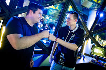 Team TeletubbiePeek celebrates winning Red Bull Flick German Final at LVL in Berlin, Germany, on September 5th, 2021.