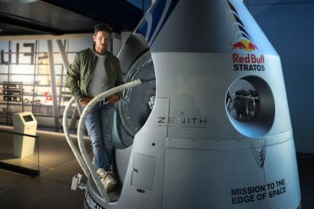 Felix Baumgartner of Austria seen in Lucerne, Switzerland on August 16, 2022.