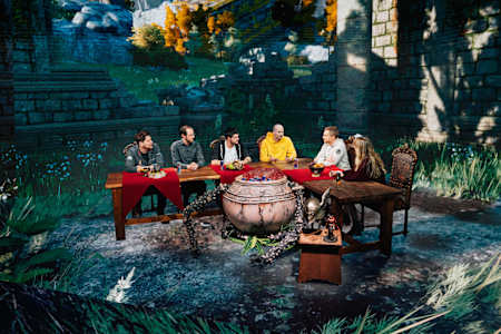 A photo from the Red Bull Levels Elden Ring stream event in Munich, Germany. 