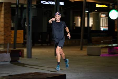 Courtney Atkinson performs during the seventh edition of the Wings for Life World Run - App Run in Surfers Paradise, Australia on May 3, 2020.  