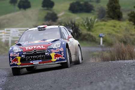 Sebastien Loeb durante el Campeonato del Mundo de Rallies de la FIA 2012 en Auckland, Nueva Zelanda, el 23 de junio de 2012.