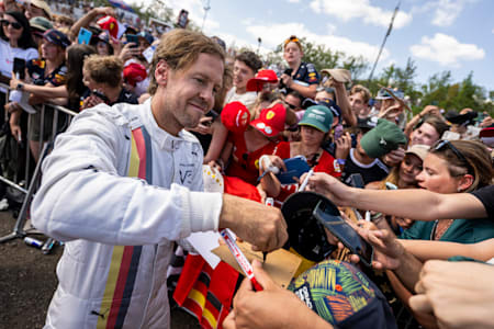 Sebastian Vettel meets fans at Formula Nürburgring.