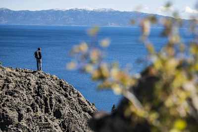 J.T. Holmes takes in the glory of his home turf near Lake Tahoe, CA.