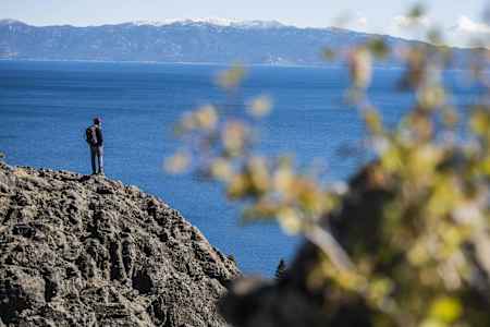 J.T. Holmes takes in the glory of his home turf near Lake Tahoe, CA.