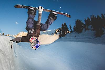Half pipe trickin'