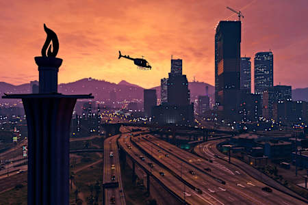 Grand Theft Auto V'den bir sahne