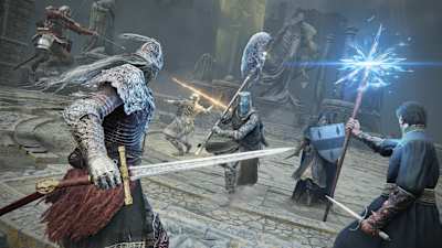An image that highlights the Seamless Co-Op mod  from role-playing game Elden Ring.