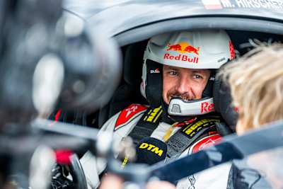 Marcel Hirscher im Cockpit während der DTM am Red Bull Ring im September 2023.