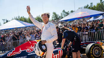 Sebastian Vettel seen during Red Bull Formula Nürburgring in Nürburg, Germany, on September 9, 2023.