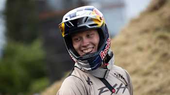 Emil Johansson is seen during Slopestyle at Crankworx in Rotorua, New Zealand on March 26, 2023
