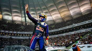 Conor Shanahan of Ireland seen during the final stop of the Drift Masters European Championship in Warsaw, Poland on September 16, 2023.