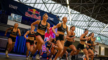 The Elite 15 competitors kick off at the Hyrox Major in Amsterdam, Netherlands, October 2024