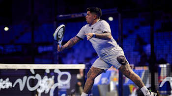Leonel Daniel Aguirre at the Gijon Premier Padel P2 in Palacio de Deportes de la Guía on February 27, 2025
