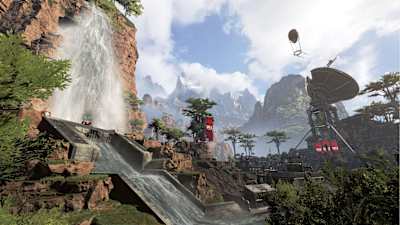 Art of the Apex Legends video game map.