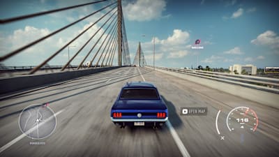 Need for Speed Heat car on the motorway