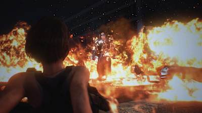 Captura de pantalla de Jill en Resident Evil 3: Remake.