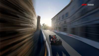 Aston Martin Red Bull Racing's Alex Albon  competes in the virtual F1 Grand Prix of Azerbaijan on June 7, 2020.