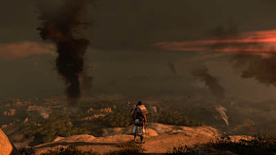 An example of the size of the game-world for Ghost of Tsushima