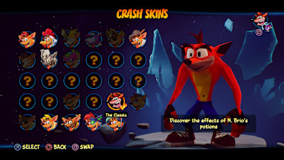Una captura de pantalla de Carash Bandicoot 4.