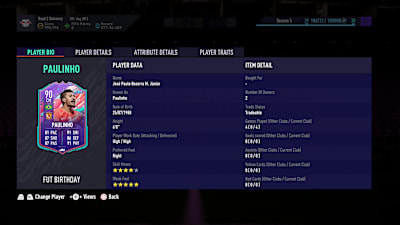 FUT Birthday Paulinho