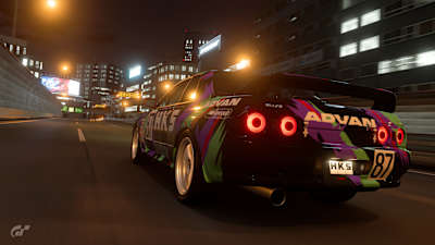 Night time Gran Turismo 7 shot by Drivethrough