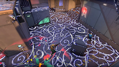 Screenshot aus VALORANT zeigt die Fähigkeiten von Vyse in Aktion.