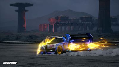 Screenshot aus dem Arcade-Rennspiel Screamer