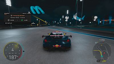 A Red Bull-branded drift car in The Crew Motorfest.