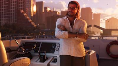 Raul Bautista en un barco en GTA VI.  