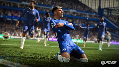 Cole Palmer celebrates a goal in EA Sports FC 26.