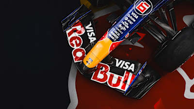 A striking 3D render of the Oracle Red Bull Racing car's new 2026 livery, showcasing bold Red Bull branding and futuristic design for the upcoming Formula One season in Detroit