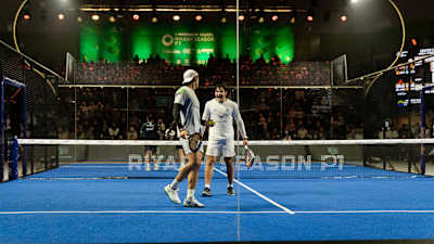 Pablo Cardona im Halbfinale des Riad Premier Padel P1 2025