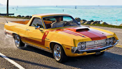 Captura de pantalla del coche y la playa de la Ultimate Edition de GTA 6.