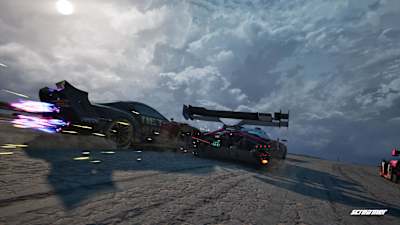 Screenshot aus Screamer zeigt ein Rennen